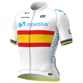 Maglia 2020 Movistar Team Campionati Spagnoli N001 Manica Corta